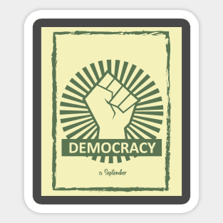 Celebrate International Day Of Democracy Sticker